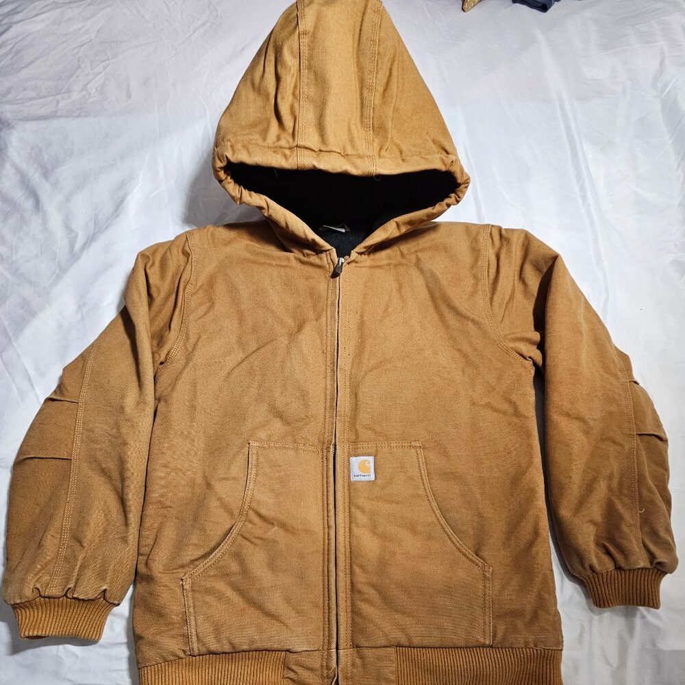 VTG Carhartt Women's  Brown Duck Jacket RN13706 XL (18-20)
